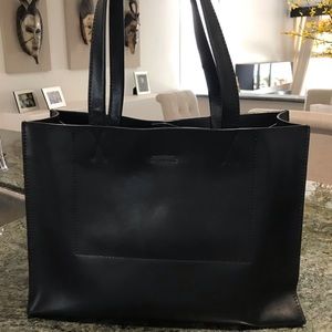 Banana Republic, Black Leather Tote